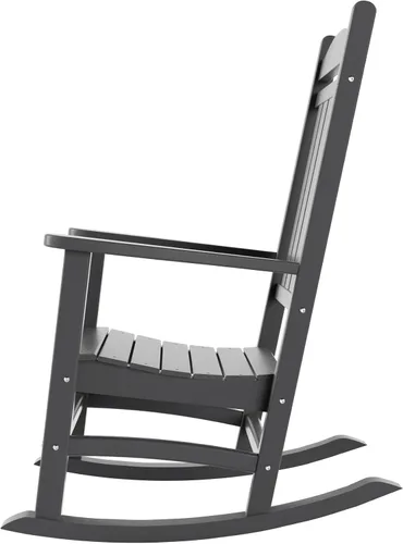 Vista 6 de WestinTrends Malibu - Mecedora para exteriores/patio, color gris
