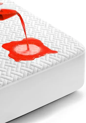 Vista 7 de Protector de colchón impermeable individual, viscosa de bambú de alta calidad, ultra suave, transpirable, sin ruido, funda de colchón ajustable de 8