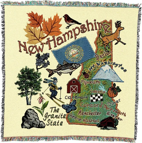 Vista 57 de Pure Country Weavers State of Alabama - Manta cuadrada para regalo, manta de tapiz tejida de algodón, fabricada en los Estados Unidos