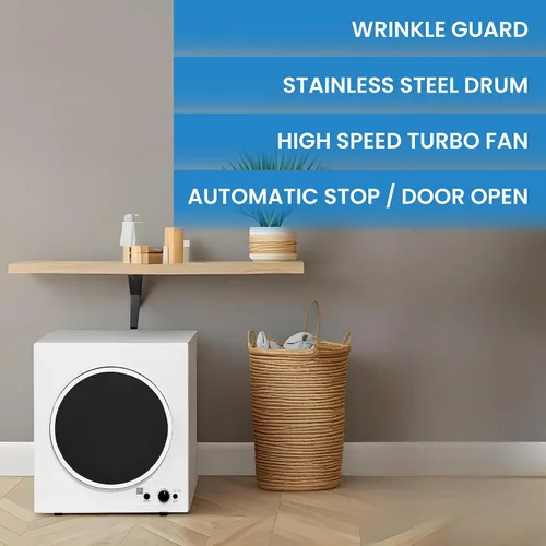 Vista 4 de Equator Secador compacto con sensor ventilado 3.5cf/13lbs 110V CONTROL INFERIOR BLANCO