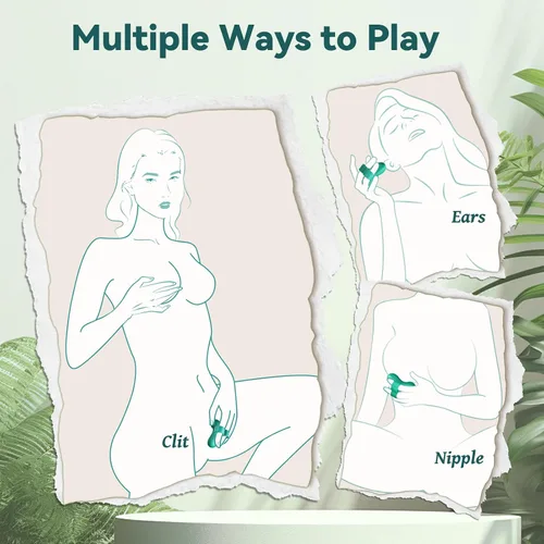 Vista 4 de Juguetes sexuales para mujeres, vibrador de dedo, mini vibradores, 10 modos de vibración, juguete sexual femenino, juguete sexual para parejas