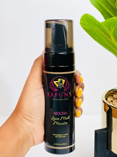 Vista 3 de Kafune - Mousse para fundir tinte – Corrector para pelucas de encaje, pelucas de cabello, tupés y piezas de cabello – Control de bordes de acabado