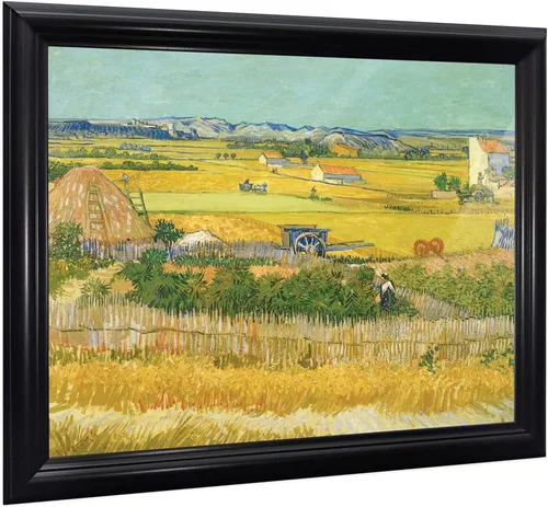 Vista 36 de Vincent Van Gogh - Arte de pared enmarcado con diseño de flores de almendra, maravilloso para exhibir en la cocina, el baño o la decoración