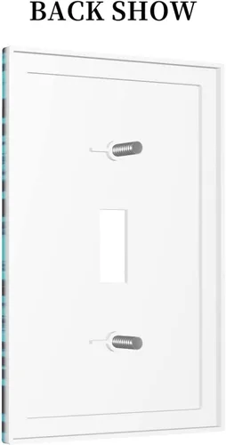 Vista 68 de Placa de Interruptor de Luz Azul de 1 Gang, Placa de Pared Decorativa de Palanca Individual, Cubierta de Placa de Pared de Palanca, Placa Frontal