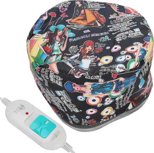 Vista 6 de Gorro eléctrico para el cabello, tratamiento térmico con vaporizador de spa, gorro nutritivo, control de temperatura ajustable, gorro suave