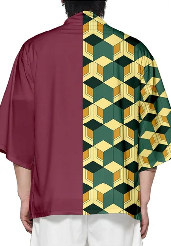 Vista 2 de Adult Double Color Robes Cosplay Cardigan Top Jacket