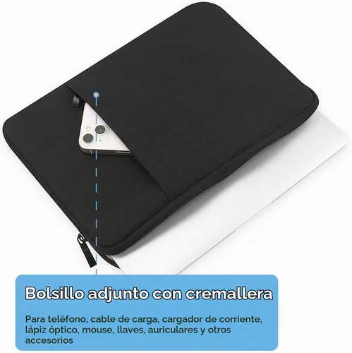 Vista 6 de ProElife - Funda para tablet de 12 pulgadas para Surface Pro, iPad, resistente al agua Black, Precision Fit, Soft Inner Lining Padded
