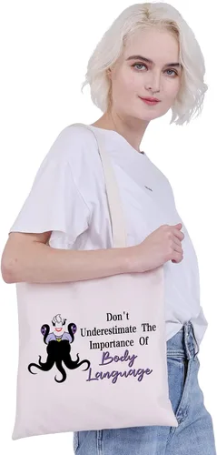 Vista 2 de CMNIM Divertida bolsa de cosméticos de bruja de villano marino, regalo inspirado en Merrmaid para fanáticos de la bruja villana, no subestimes