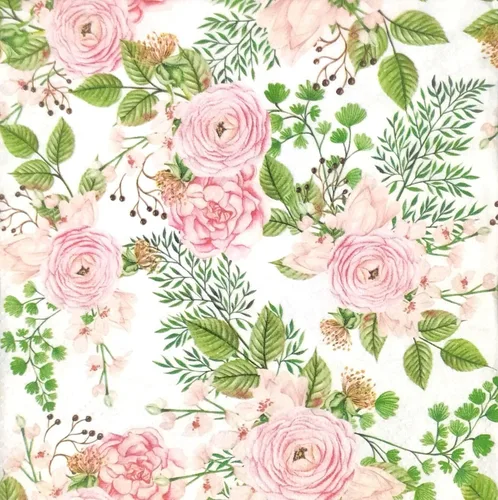 Vista 5 de English Roses Bird - Servilletas de papel bonitas, 20 servilletas florales de 13 pulgadas, servilletas suaves de 3 capas para fiesta de jardín