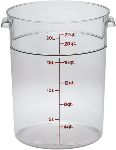 Vista 3 de Cambro Contenedor de almacenamiento de alimentos - Serie redonda - 4 QT (cuartos de galón) - Grado comercial para preparación de alimentos