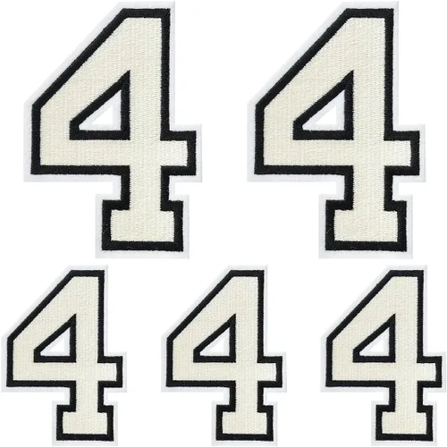 Vista 89 de Parches de letras para planchar, 5 piezas de letras individuales bordadas completas para ropa, vestido, sombrero, jeans, accesorios de bricolaje