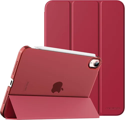 Vista 32 de MoKo Funda para iPad mini 7 (A17 Pro) Generación 2024, Funda para iPad mini 6 2021, Funda Protectora Delgada y Ligera de 8.3 Pulgadas con Carcasa