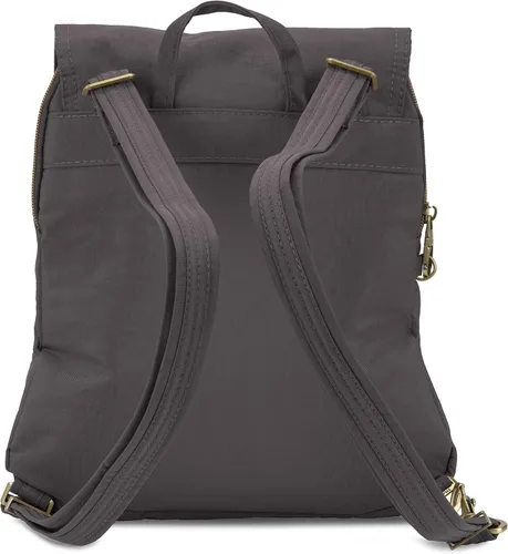 Vista 5 de Travelon Mochila delgada antirrobo de equipaje, Humo, talla única , Travelon Mochila delgada antirrobo Signature