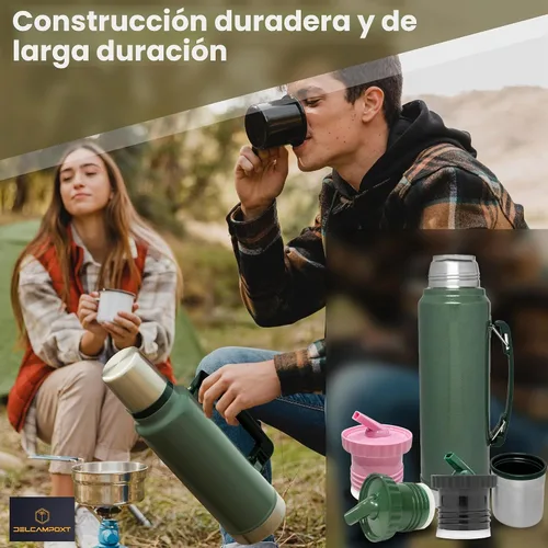 Vista 7 de Tapón térmico/térmico Pico de Mate Stanley tapa de repuesto, se adapta a botellas clásicas de boca ancha con aislamiento al vacío
