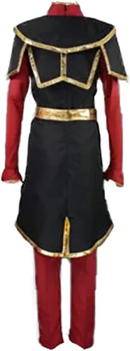 Vista 3 de Adulto Azula Cosplay traje para hombre rojo traje de Halloween