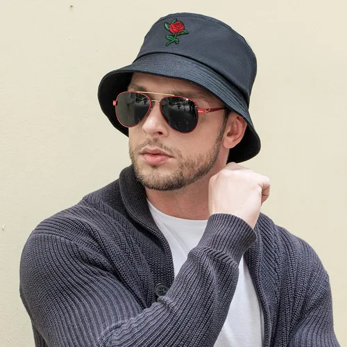Vista 75 de ZLYC Gorra de pescador bordada de moda unisex para hombres y mujeres