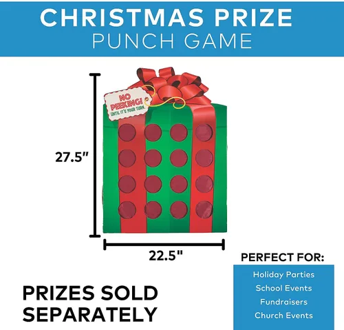 Vista 3 de Fun Express Entretenimiento interactivo de juegos de Navidad: transforma cualquier reunión navideña con este emocionante tablero de premios que crea