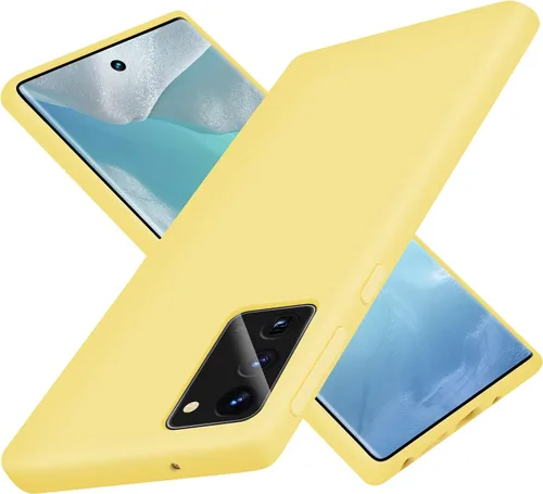 Vista 8 de Funda de silicona líquida compatible con Galaxy Note 20, protección de cuerpo completo de goma de gel a prueba de golpes para Galaxy Note 20 de 6.7