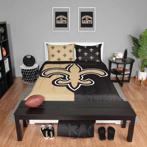 Vista 22 de FOCO Unisex-Adult NFL Team Logo Bed in a Bag Comforter Bedding 3-Piece Set