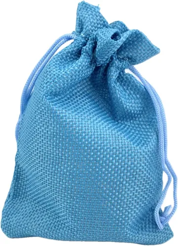 Vista 73 de Palmhomee Paquete de 20 bolsas de regalo de arpillera con cordón, bolsas de joyería de lino, bolsas de yute de boda para joyas y bolsas