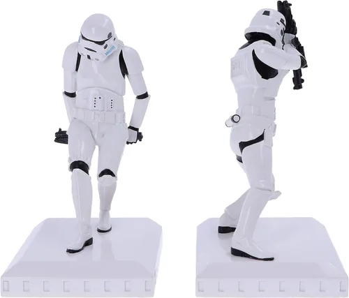 Vista 3 de Nemesis Now Figuras Originales de Stormtrooper para Sostener Libros, 18.5cm, Resina, Blanco, Mercancía Oficial Original de Stormtrooper, Dos Figuras