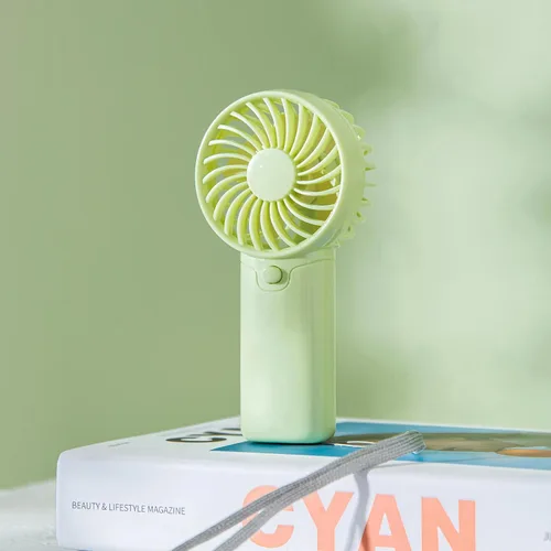 Vista 3 de Ventilador de mano, mini ventilador de escritorio portátil, ventilador personal ligero para exteriores, viajes, oficina, camping, no necesita carga
