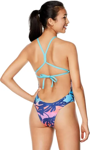 Vista 2 de Speedo Men's Swimsuit One Piece Endurance Turnz Tie Back Printed
