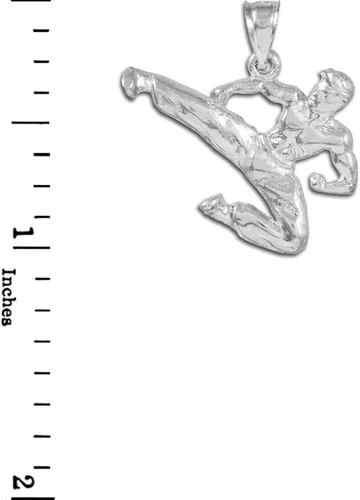 Vista 2 de Sports Charms Colgante de plata de ley 925 para artes marciales, no aplicable