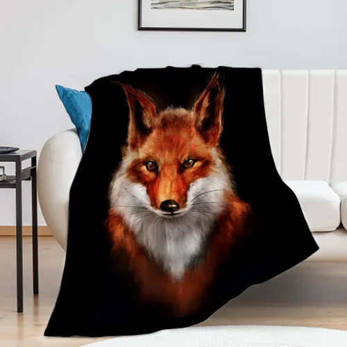 Vista 7 de Manta de zorro (Fox 01, 40 x 50 pulgadas)