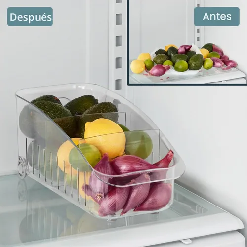 Vista 7 de YouCopia Cajón para refrigerador desplazable, 6.0 pulgadas, transparente