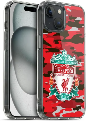 Vista 138 de Head Case Designs Funda de gel con licencia oficial del Liverpool Football Club Away Colourways Crest Camou [protección de grado militar] compatible
