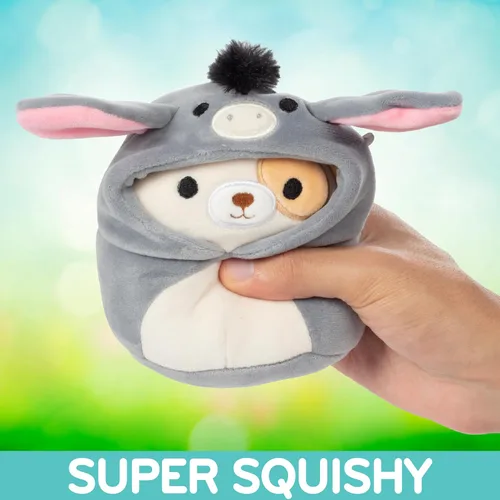 Vista 3 de Squishmallows Caja misteriosa de Pascua de 5 pulgadas, paquete de 5 unidades, conejitos oficiales de Jazwares, pollitos, ranas y más, juguete