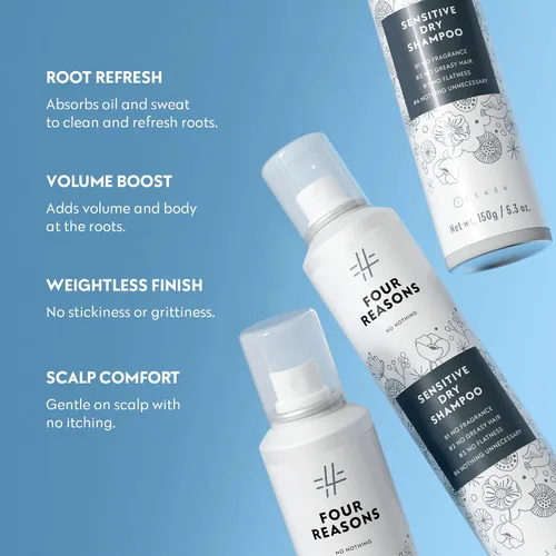 Vista 2 de No nothing Champú seco voluminizador, sin fragancia, sin talco, hipoalergénico, vegano, sin perfume para mujeres y hombres, cuero cabelludo