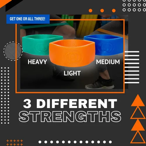 Vista 2 de Pure Band - Bandas de resistencia profesionales sin látex para entrenamiento, estiramiento, rehabilitación y terapia física, bandas elásticas