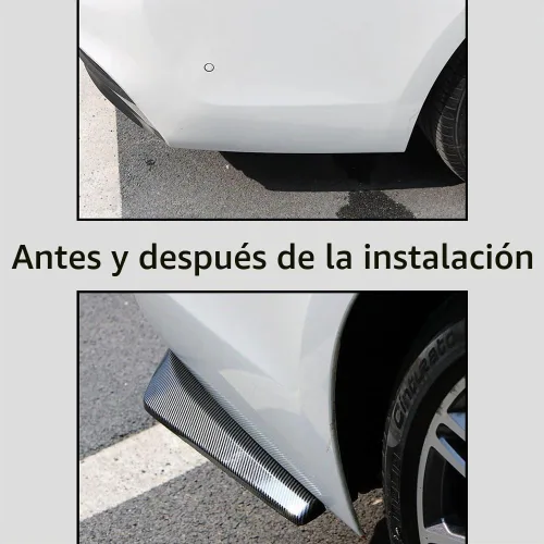 Vista 7 de Jsorum 2 Piezas Alerones Difusores de Parachoques Trasero para Automóviles, Protector Divisor Difusor Canard de Parachoques Trasero, Kit Universal