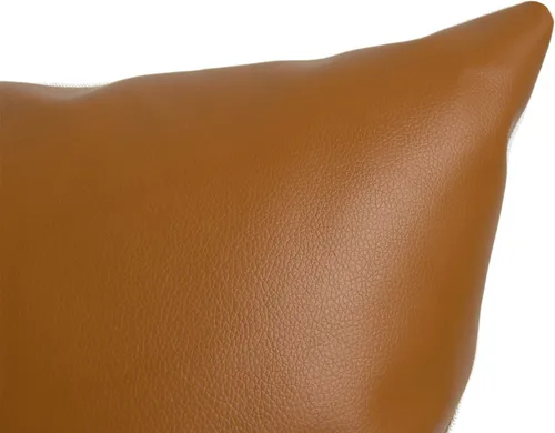 Vista 6 de Hofdeco Solo funda de almohada de piel sintética, diseño moderno camel, 18 x 18 pulgadas