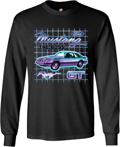 Vista 2 de Ford Mustang GT The Boss Long Sleeve Novelty T-Shirt Muscle Car Licensed Ford
