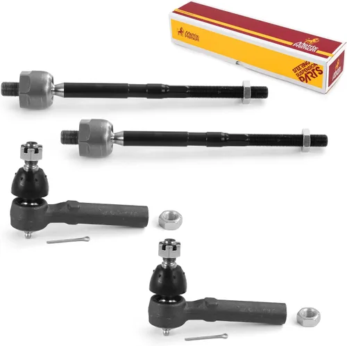 Vista 230 de Metrix Premium Chassis Parts - Kit de 4 piezas de extremos de barra de acoplamiento frontal exterior e interior compatible con Nissan Pathfinder