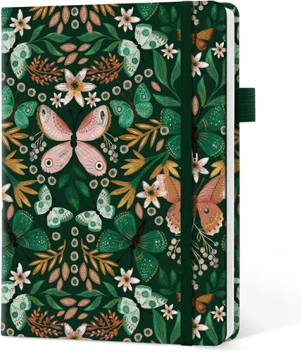 Vista 12 de Taja Cuaderno rayado para mujeres y hombres, diario de cuero de tapa dura para escribir, cuaderno de rayas universitarias A5 para trabajo y toma