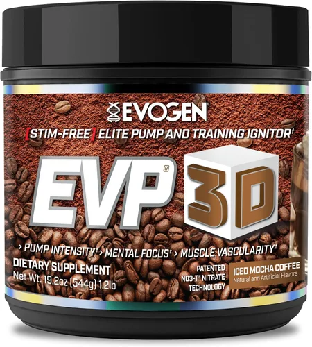 Vista 10 de Evogen EVP-3D Stim-Free Pre-Workout BlackBerry Lemonade 40 porciones
