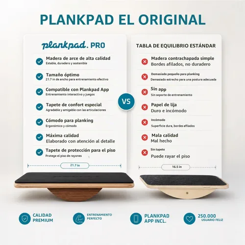 Vista 5 de Plankpad PRO Ponte en forma jugando juegos y haciendo entrenamientos; tabla de plank y tabla de equilibrio con aplicación gratuita para iOS/Android
