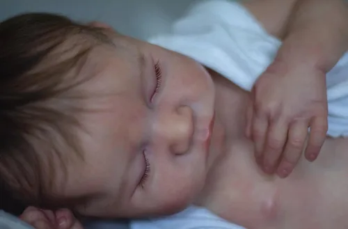 Vista 2 de Angelbaby Linda muñeca Reborn realista de cuerpo completo de silicona para niña de 18 pulgadas de sueño profundo, recién nacido, anatómicamente