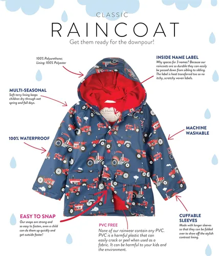 Vista 5 de Hatley Boys' Button-up Printed Rain Jacket