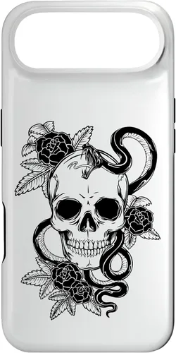 Vista 27 de Gothic Flower Skull Snake Roses Case for iPhone 16