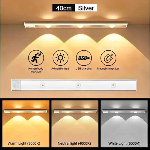 Lampara led 20cm o 40cm recargable de cubimart