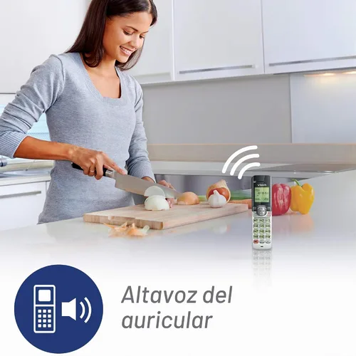 Vista 8 de Teléfono inalámbrico VTech DECT 6.0, Plateado
