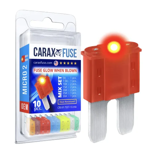 Vista 10 de CARAX Mini Micro Blade de perfil bajo ATT/LP-Mini - 10 piezas Kit surtido - Fusible Smart Auto Glow Fácil Identificación - Mezcla de 10 uds.