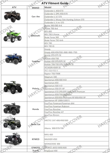 Vista 2 de Cubierta impermeable para ATV para Polaris Sportsman, Yamaha Grizzly, Honda Kawasaki, con correas reflectantes, almacenamiento negro, 82 x 47 x 45