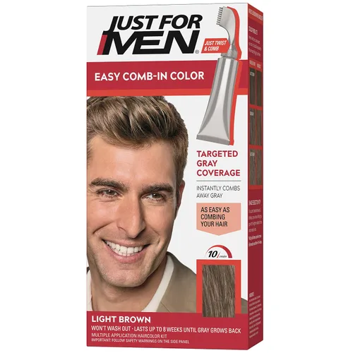 Vista 13 de Solo para hombres Auto Stop, tintura química para el cabello, 1, Dark Blond and Light Brown