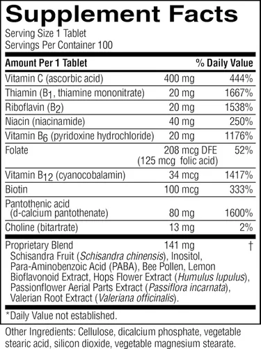 Vista 6 de Tabletas Nature's Sunshine Nutri-Calm, contiene 100 tabletas